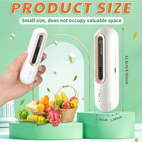 Stylish Ozone Refrigerator Refreshing and deodorizer Purification 3D - White. One Pieces Mini Usb Fridge Deodorizer Rechargeable Refrigerator Odor Eliminator Portable Ozone Generator Reusable Freezer Air Purifier for Fridge